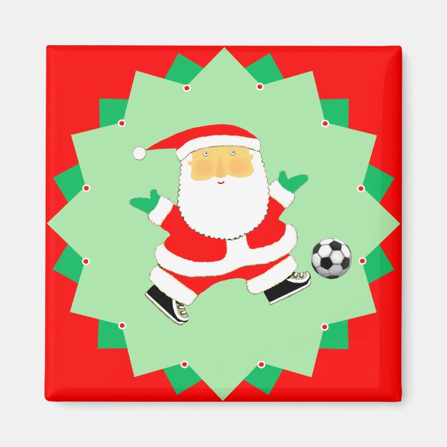 Fußball-Holiday-Geschenk Kleine Geschenke Magnet (Vorne)