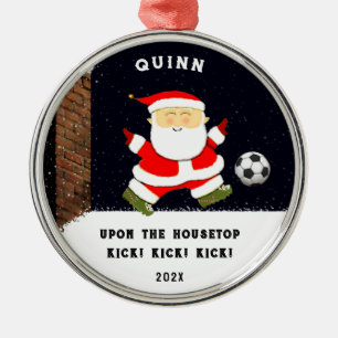 Fußball-Holiday-Geschenk Ornament Aus Metall