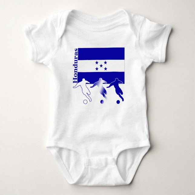 Fußball Honduras Baby Strampler (Vorderseite)