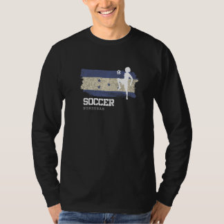 Fußball-Honduras-Flagge Fußball Frauen Fußball-Mäd T-Shirt
