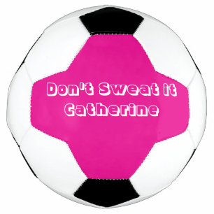 Fußball Hot Pink & Weißer Ball