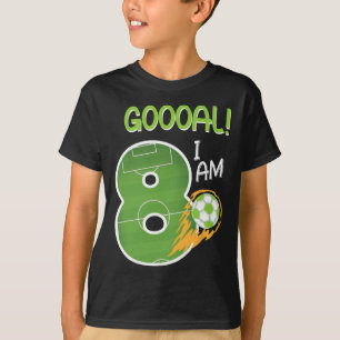 Fußball Ich bin ein 8-jähriger Junge Geburtstag T-Shirt