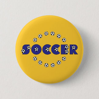 Fußball im Blau Button