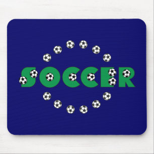 Fußball im Grün Mousepad