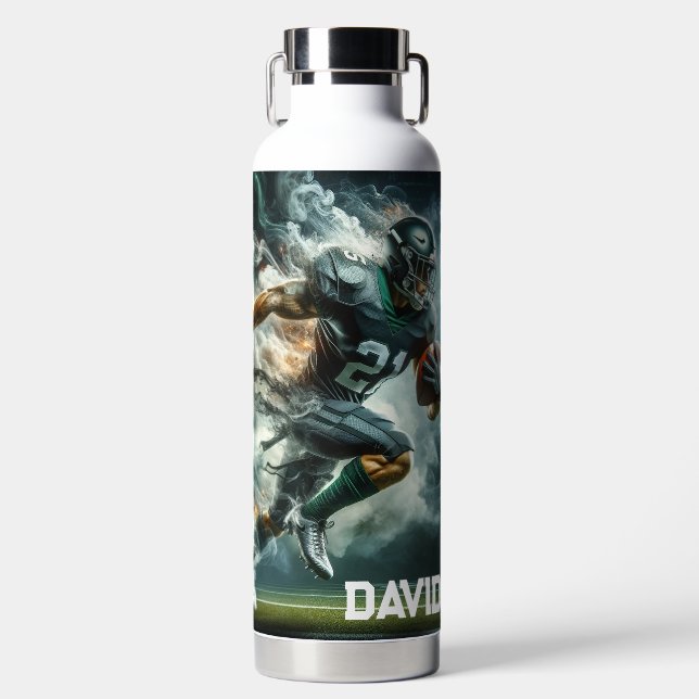 Fußball im Quarterback Trinkflasche (Vorderseite)