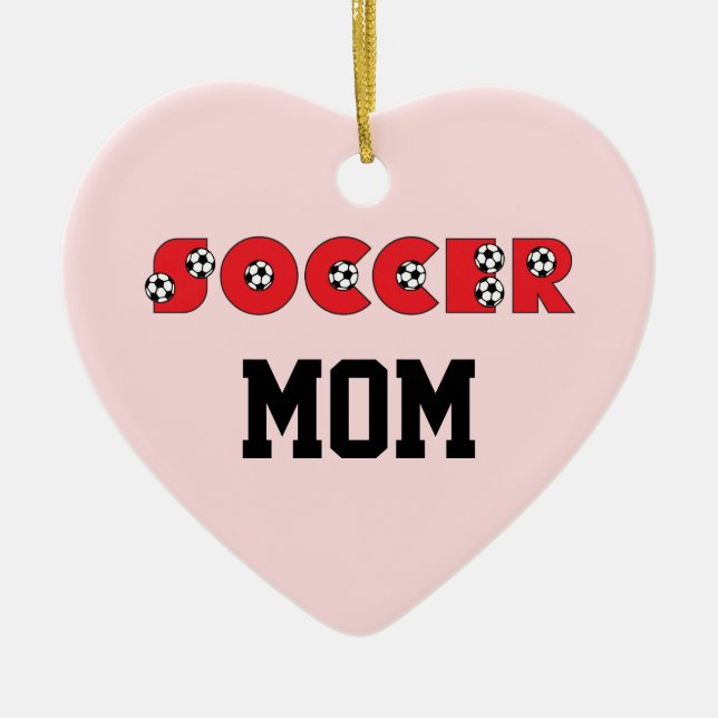 Fußball im Rot Keramikornament (Vorne)