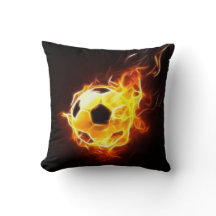 Fußball in den Flammen