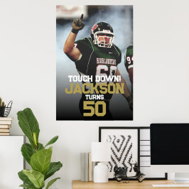 Fußball in der Hochschule oder Uni Poster