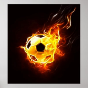 Fußball in Flammen Poster