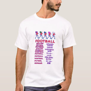 Fußball in mehreren Sprachen - Fußball Calcio Soc T-Shirt