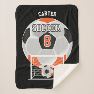 Fußball in Orange, Weiß und Schwarz Sherpa Blan Sherpadecke