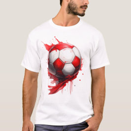 Fußball in Österreichischen Flaggenfarben, name T-Shirt