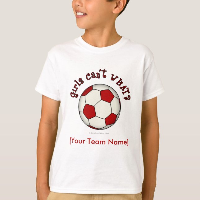 Fußball in Rot T-Shirt (Vorderseite)