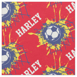 Fußball individuelle Name Muster Stoff