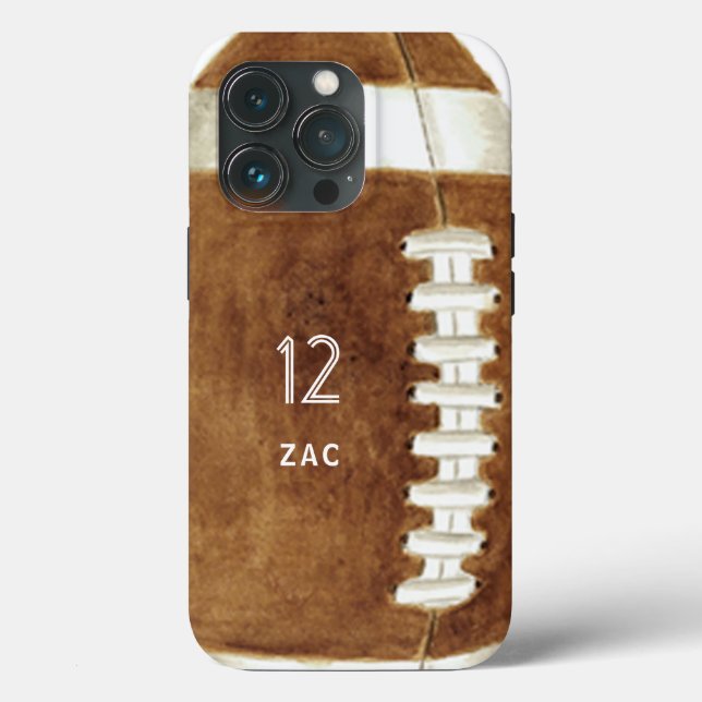 Fußball-Individuelle Name & Nummer Case-Mate iPhon iPhone Hülle (Rückseite)