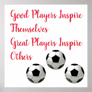 Fußball-Inspirationsquelle Inspirier Player Poster