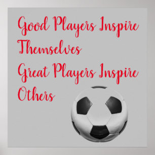 Fußball-Inspirationsquelle Inspirier Player Poster