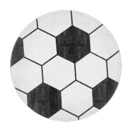 Fußball-inspiriertes Muster Geometrischer Druck Schneidebrett