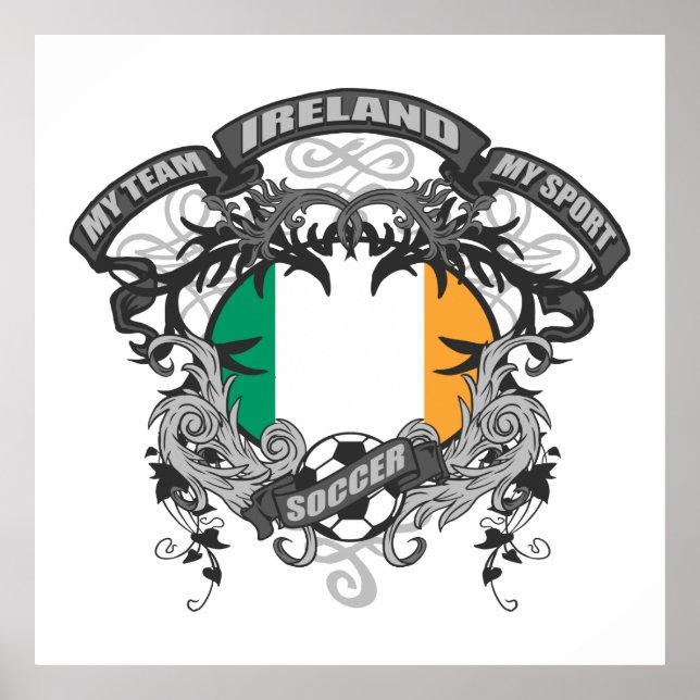 Fußball Irland Poster (Vorne)