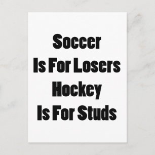 Fußball ist für Verlierer Hocker ist für Stuten Postkarte