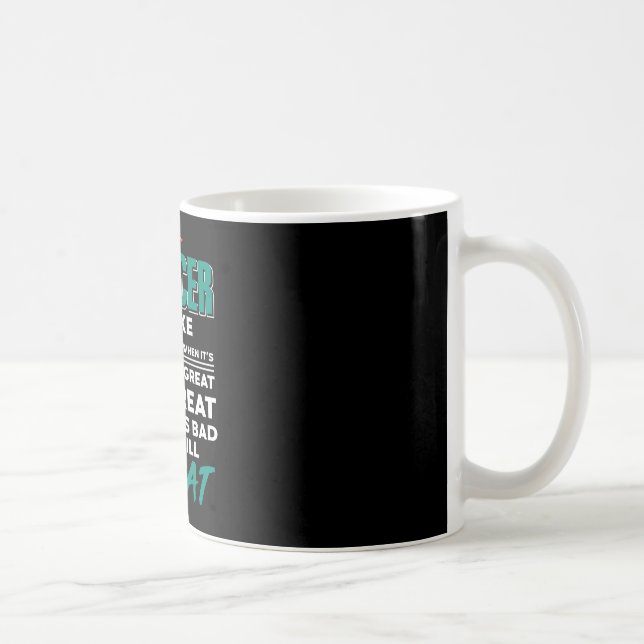 Fußball ist immer großartig, kein Problem, das Spi Kaffeetasse (Rechts)