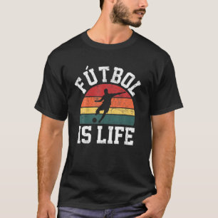 Fußball Ist Leben Fußball Komisch Fußball Fan Vint T-Shirt