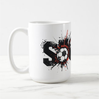 Fußball ist Leben – Moderne Fußball-Typografie-Des Kaffeetasse