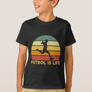 Fußball ist Leben Retro Vintage Fußballspieler Kos T-Shirt