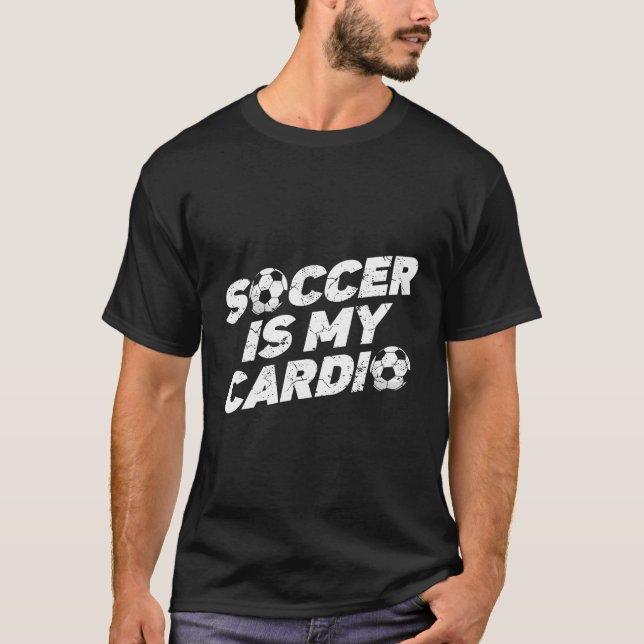 Fußball ist mein Cardio Football Player Sports Soc T-Shirt (Vorderseite)