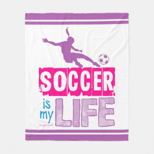Fußball ist mein Leben Fleecedecke