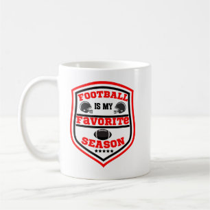 Fußball ist mein Lieblingsspiel in der Saison Rot  Kaffeetasse