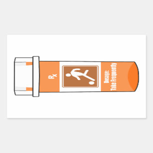 Fußball ist mein Medikament Rechteckiger Aufkleber