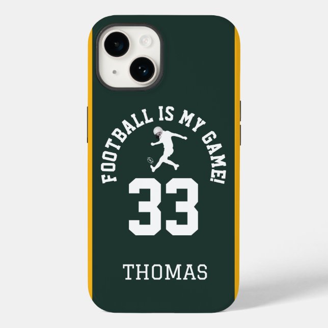 Fußball ist mein Spiel | Sportteam Jersey Inspirie Case-Mate iPhone Hülle (Rückseite)