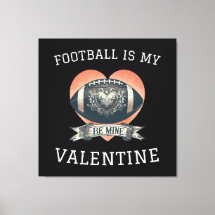 Fußball ist mein Valentine Leinwanddruck