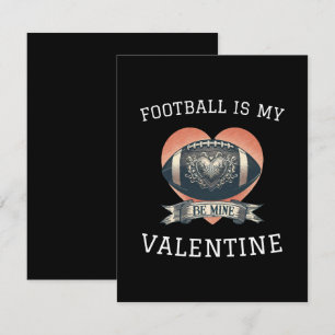 Fußball ist mein Valentine Mitteilungskarte