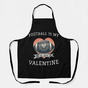 Fußball ist mein Valentine Schürze