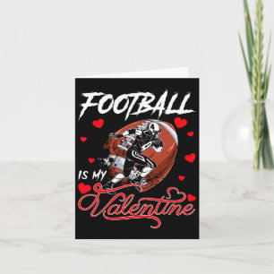 Fußball ist mein Valentinstag Fußball Herz Valen Karte