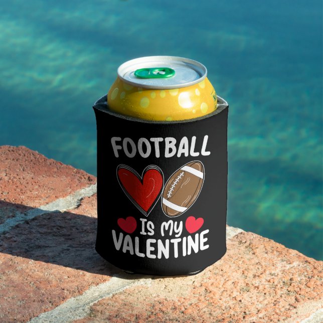 Fußball ist mein Valentinstag Sport Dosenkühler (In Situ Pool)