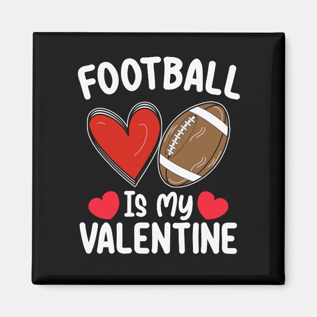 Fußball ist mein Valentinstag Sport Magnet (Vorne)