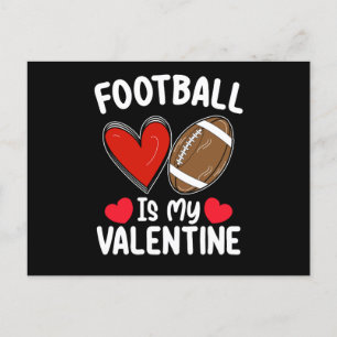 Fußball ist mein Valentinstag Sport Postkarte