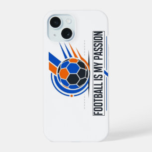 Fußball ist meine Leidenschaft Personalisiertes Fu iPhone 15 Hülle