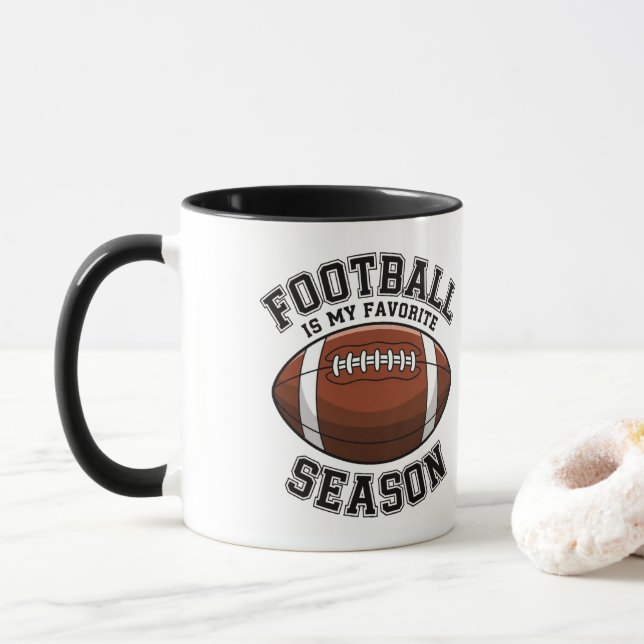 Fußball ist meine Lieblingssaison Tasse (Mit Donut)