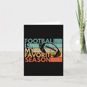 Fußball ist meine Lieblingssaison Vintager Retro-F Karte