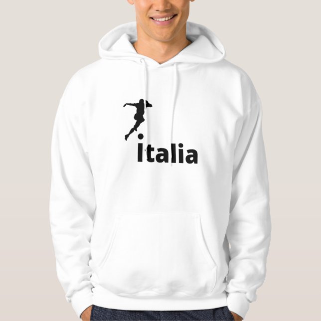 Fußball Italien, anpassbar Hoodie (Vorderseite)