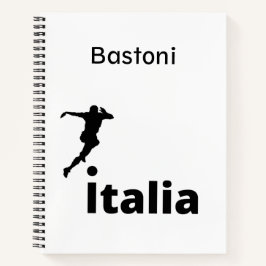 Fußball Italien, anpassbar Notizbuch