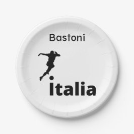 Fußball Italien, anpassbar Pappteller