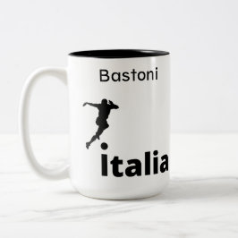 Fußball Italien, anpassbar Zweifarbige Tasse