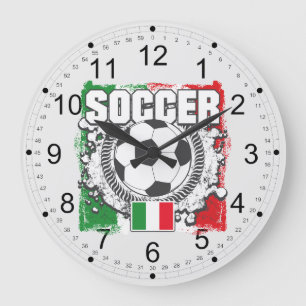 Fußball Italien Große Wanduhr