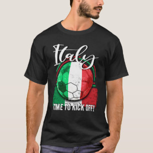 Fußball-Italienische Flagge, Fußball T-Shirt