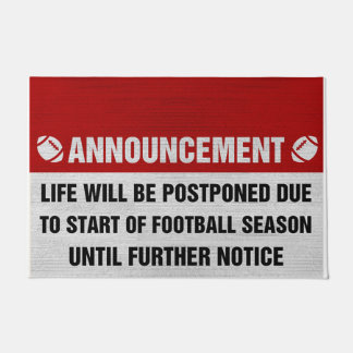 Fußball-Jahresbekanntmachung Mat, Fußball Liebhabe Fußmatte